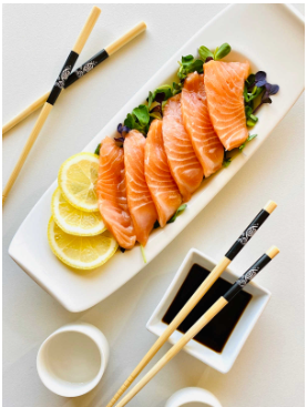 Salmon Sashimi 8 pc