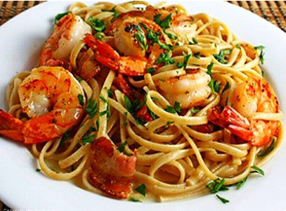 LINGUINE WITH SEAFOOD