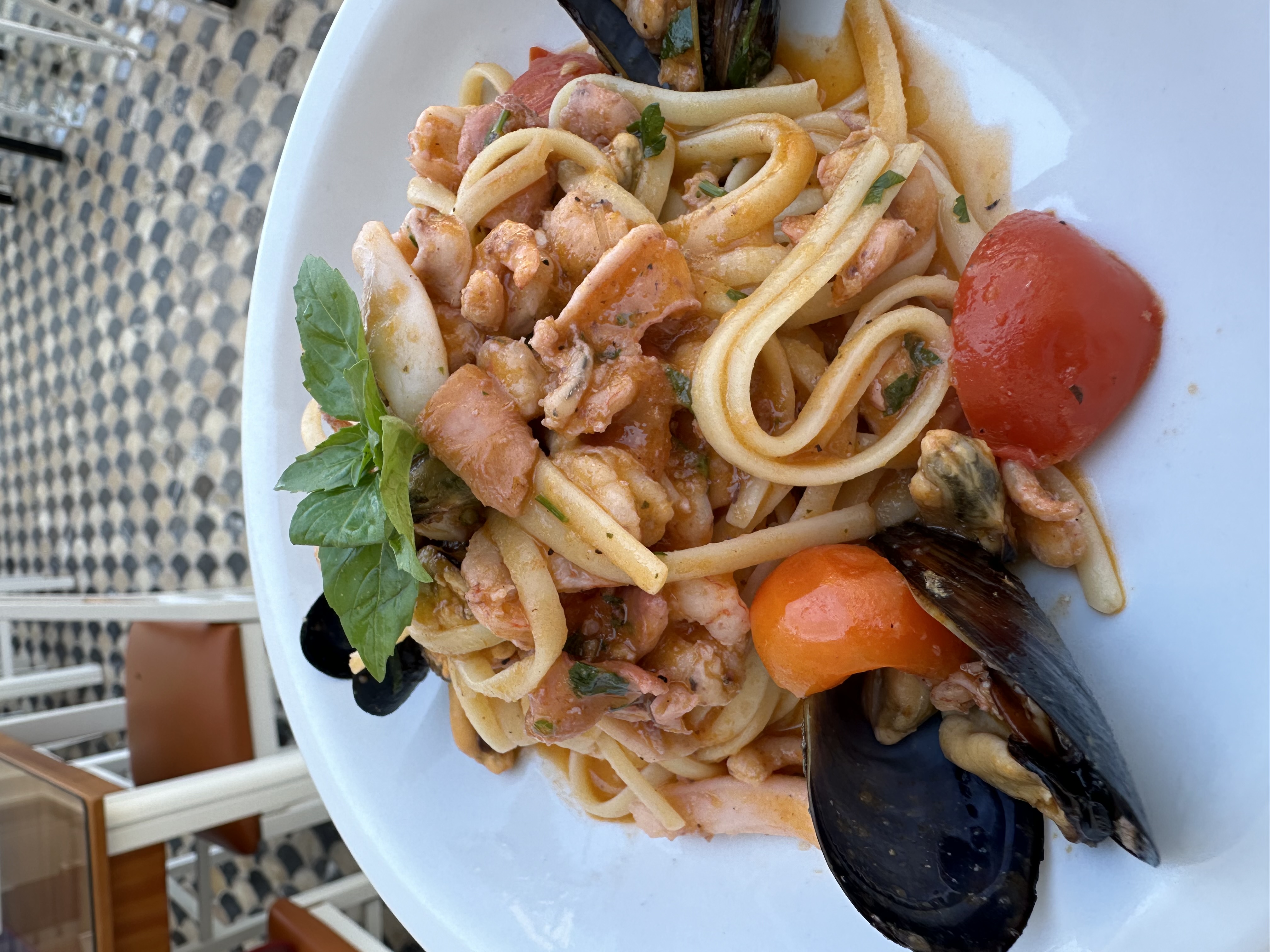 Linguini sea food