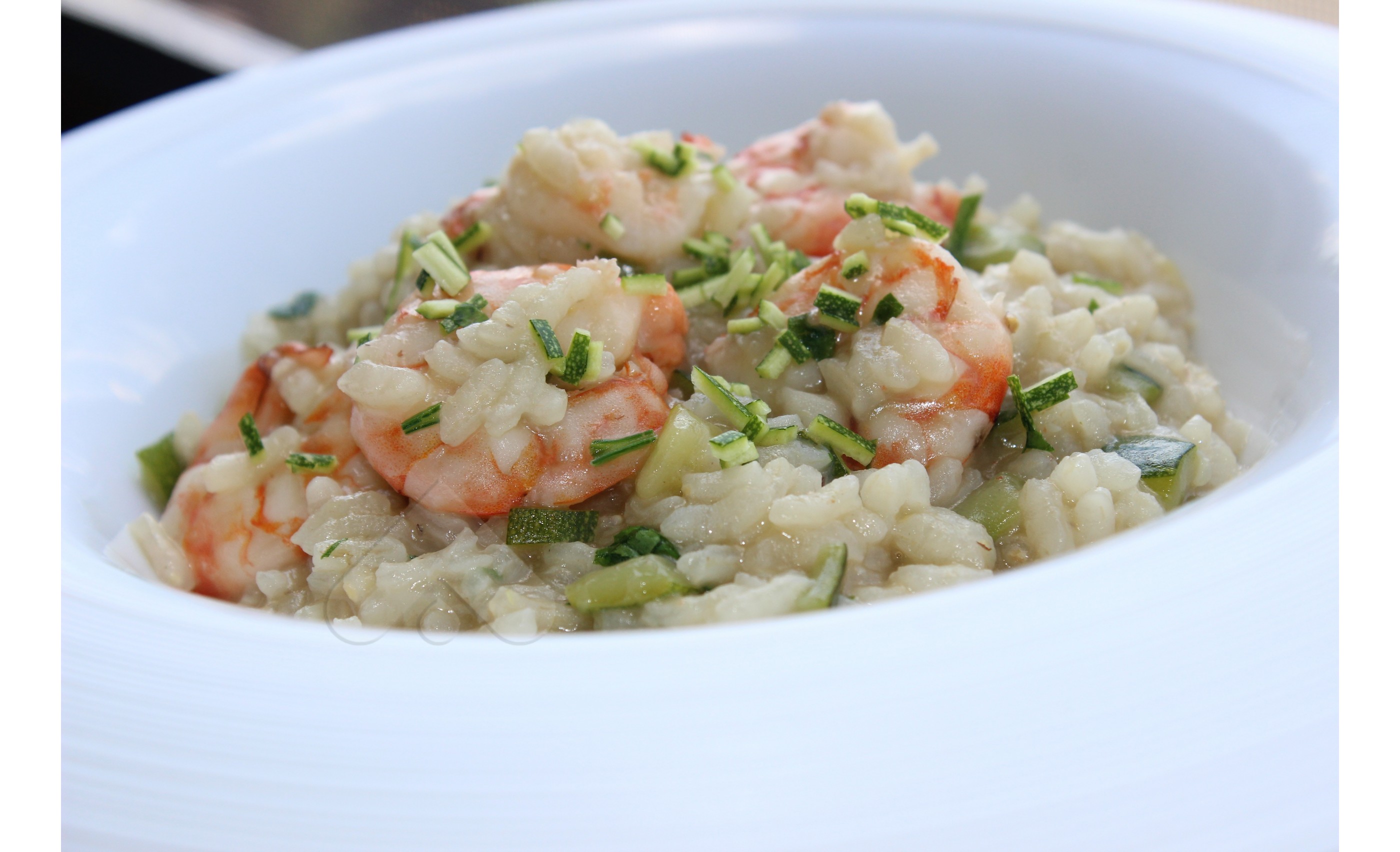Pumpkin shrimp risotto