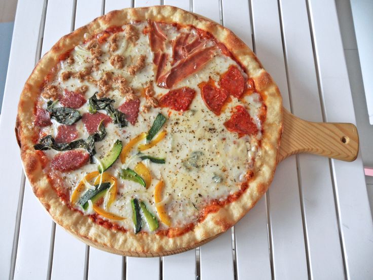Four Cheese Pizza Spicy Salami