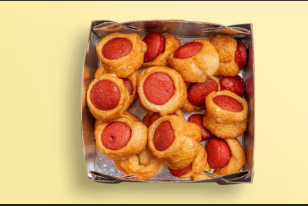 Inn bread with sausages