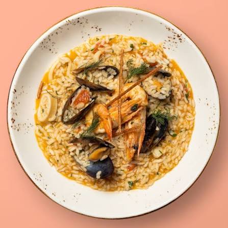 Seafood risotto
